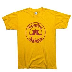 Vintage 80s Banabas Saints Church Religious Jesus Tee 1984 T-Shirt USA
